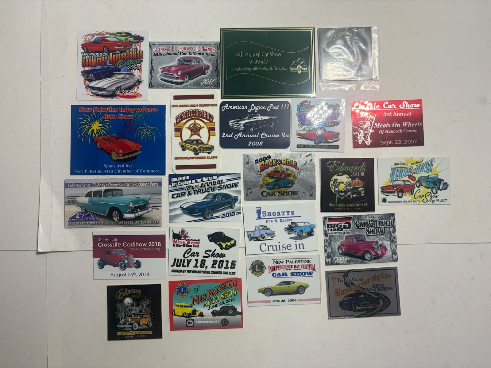 Vintage 2000s Car Show Metal Collectible Memorabilia Hot Rod Rock Roll Lot Vintage 2000s Car Show Metal Collectible Memorabilia Hot Rod Rock Roll Lot