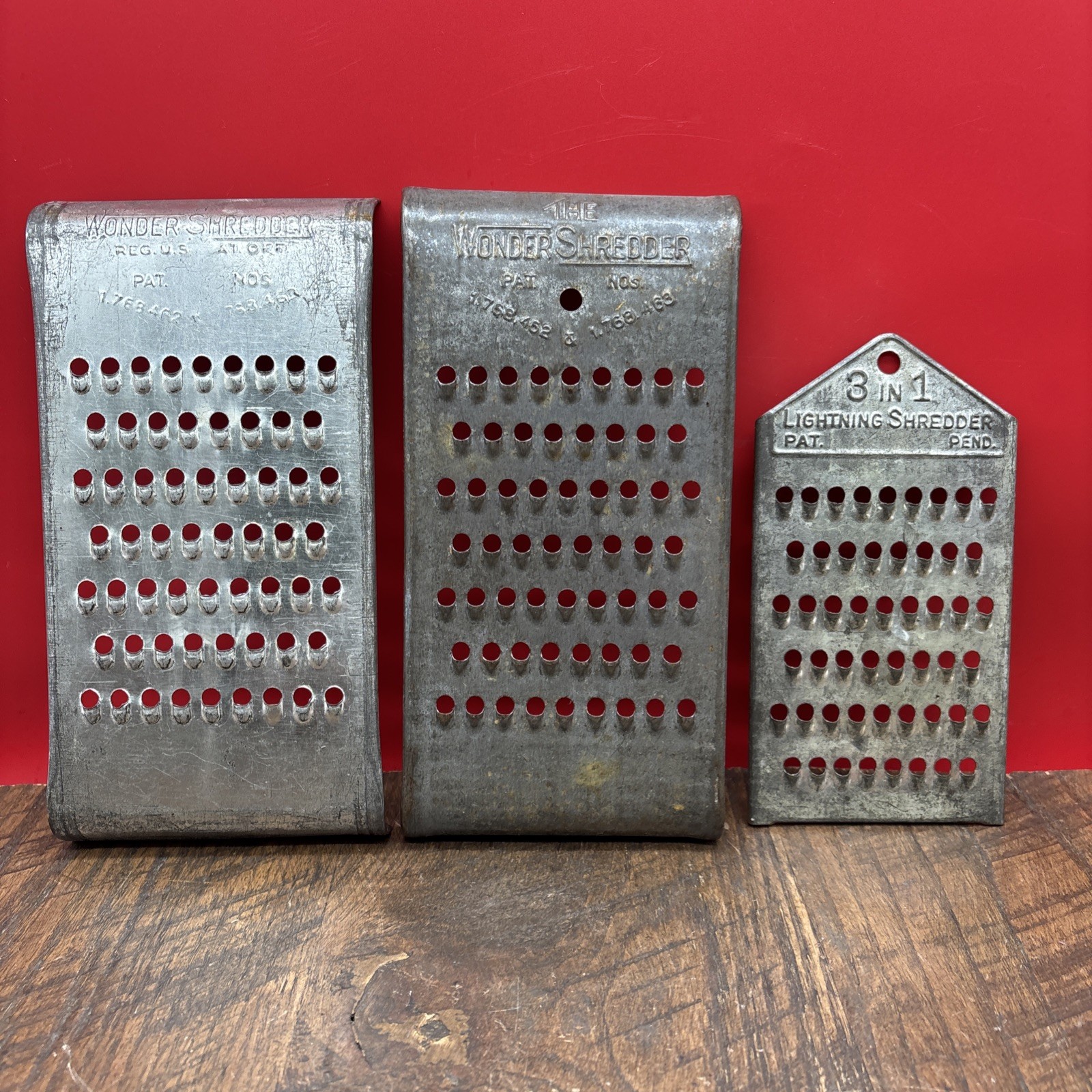 Vintage The Wonder Shredder/Lightning 3 lot manual Shredders Graters USA Vintage The Wonder Shredder/Lightning 3 lot manual Shredders Graters USA