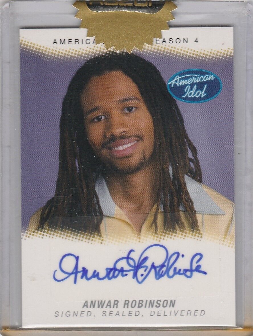2005 American Idol S4 SSD Autographs #SSD-AR Anwar Robinson 053-Z