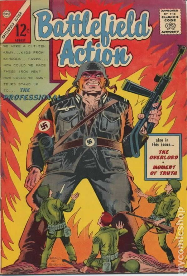 Battlefield Action #59 VG 4.0 1965 Stock Image Low Grade