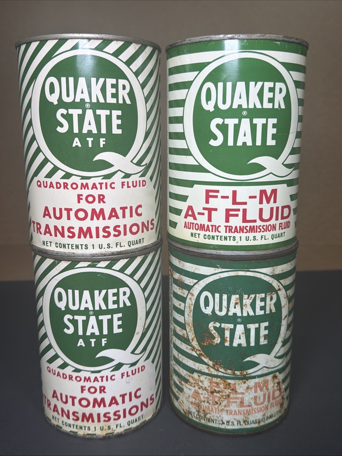 VTG NOS Quaker State ATF Lot of 4 Quadromatic Fluid & F-L-M NEW NOS VTG NOS Quaker State ATF Lot of 4 Quadromatic Fluid & F-L-M NEW NOS