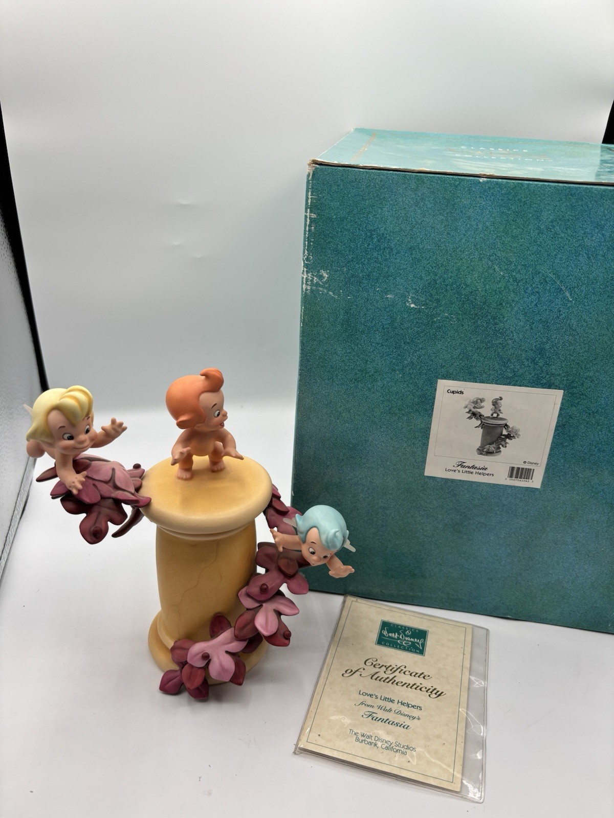 WDCC Fantasia Cupids LOVE'S LITTLE HELPERS Figurine Box COA