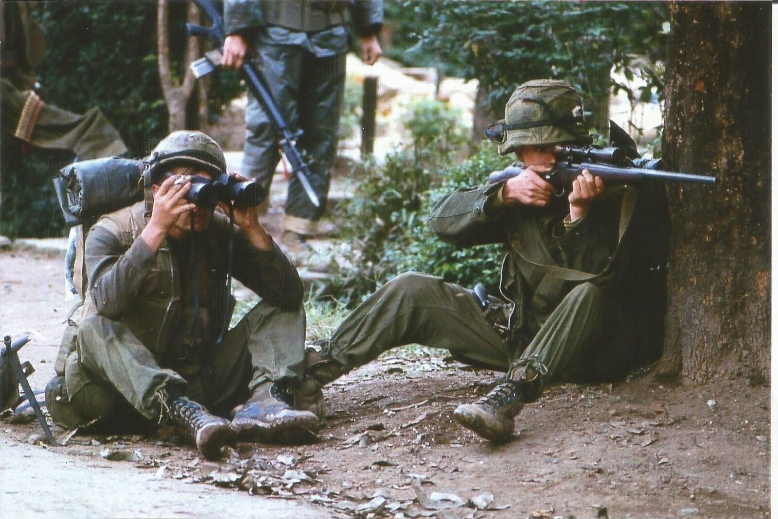 Vietnam War Photos -- US Soldiers - Sniper & Spotter Vietnam War Photos -- US Soldiers - Sniper & Spotter