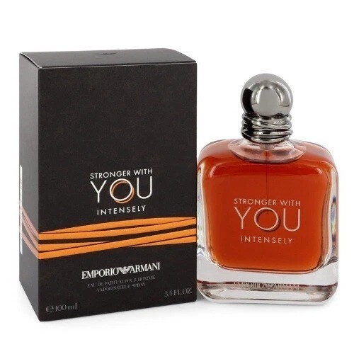 Emporio Armani Stronger With You Intensely 3.4 oz EDP Cologne for Men New in Box Emporio Armani Stronger With You Intensely 3.4 oz EDP Cologne for Men New in Box