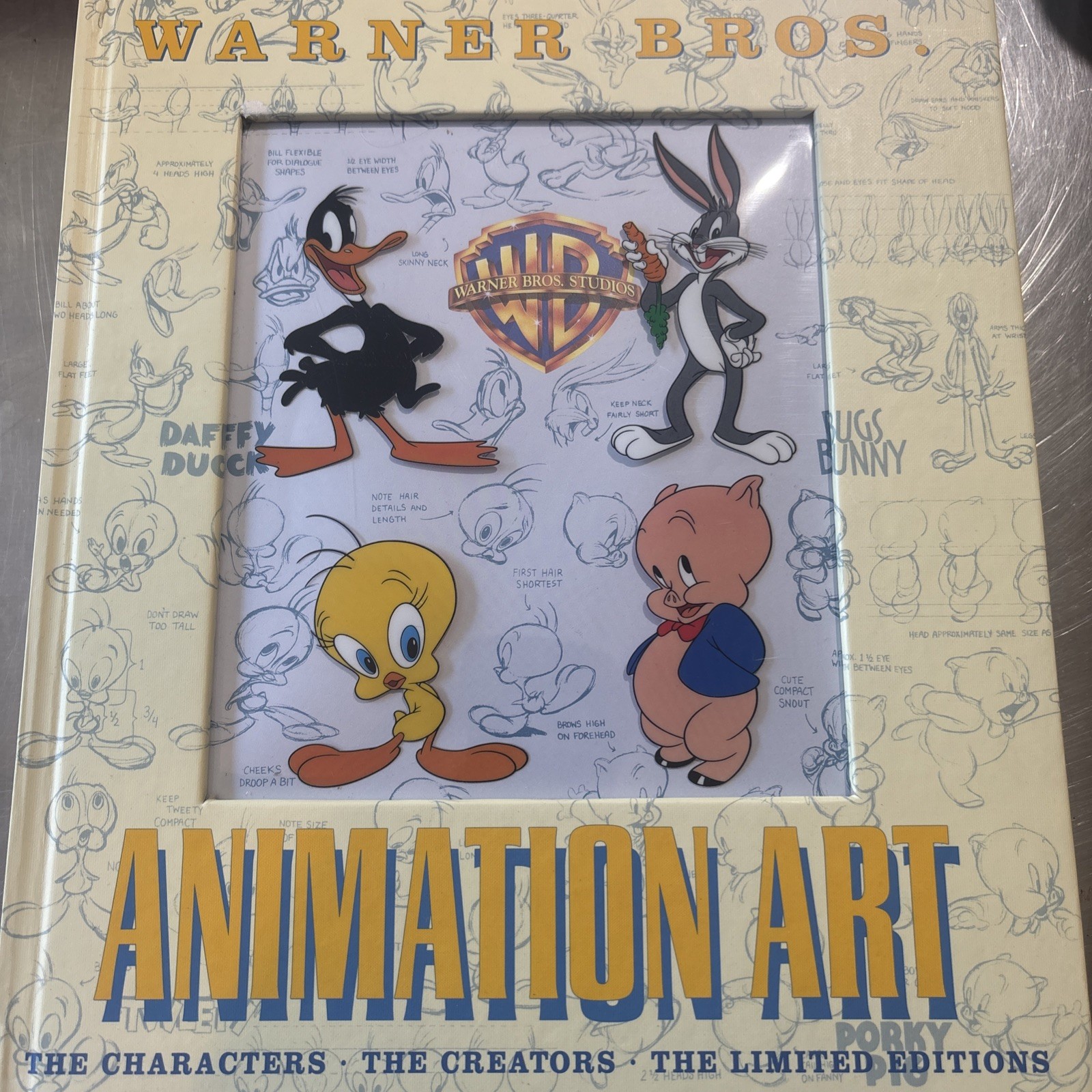 Warner Bros Animation Art Book Jerry Beck 1997 Hardcover 3D Cel Cover Fantastic Warner Bros Animation Art Book Jerry Beck 1997 Hardcover 3D Cel Cover Fantastic