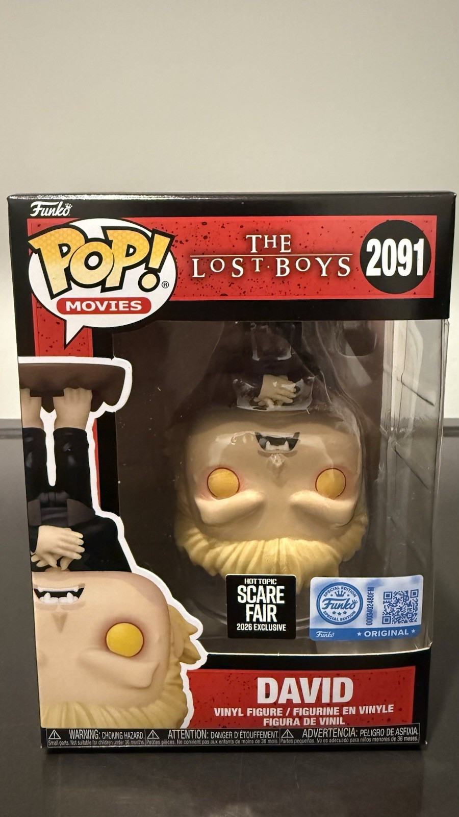 David Lost Boys Scare Fair Funko Exclusive 2026 Ships with Pop Protector David Lost Boys Scare Fair Funko Exclusive 2026 Ships with Pop Protector