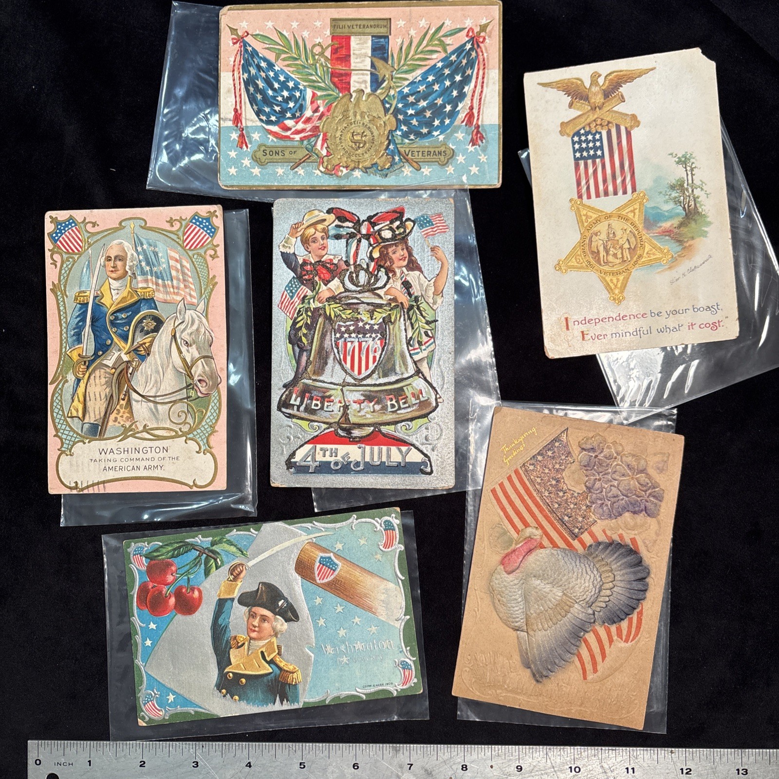 Lot 6 Vintage American Patriotic George Washington July 4th 1909-20 Freeship Lot 6 Vintage American Patriotic George Washington July 4th 1909-20 Freeship