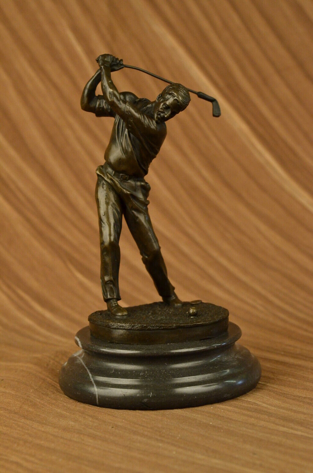 Bobby Jones Golfer Golf Club Masters Champion Collector Art Bronze Marble Figure