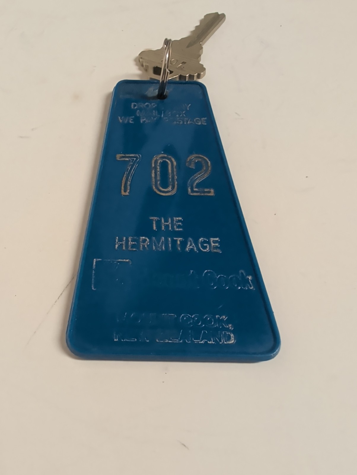 The Hermitage Hotel Motel Room Key Fob & Key Mount Cook New Zealand #702 RARE The Hermitage Hotel Motel Room Key Fob & Key Mount Cook New Zealand #702 RARE