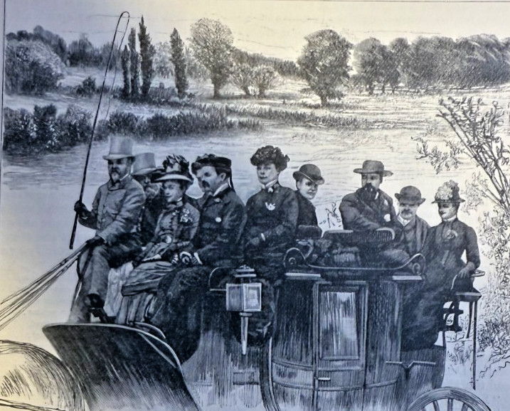 1884 Magazine Article Coaching & Driving in England Winchester Salisbury 1884 Magazine Article Coaching & Driving in England Winchester Salisbury