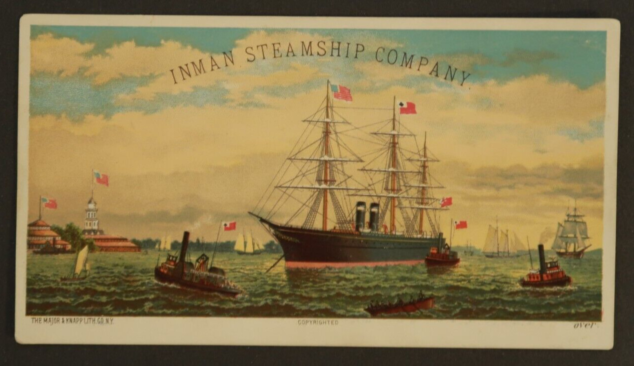 Inman Steamship Company Trade Card 6\ Inman Steamship Company Trade Card 6\