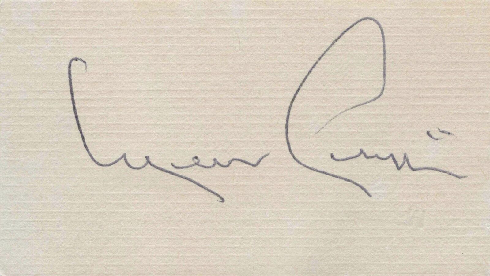 Merv Griffin Signed Autographed 2x3.5 Business Card