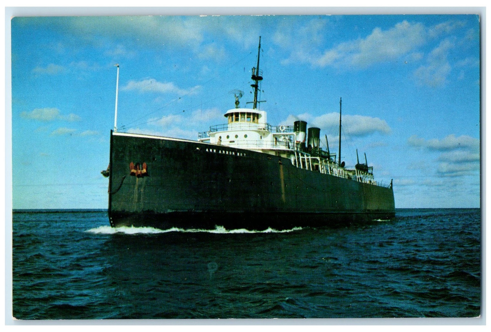 c1940\'s Ann Arbor No. 7 Scene One Of Many Ferries Operates Frankfort MI Postcard c1940\'s Ann Arbor No. 7 Scene One Of Many Ferries Operates Frankfort MI Postcard