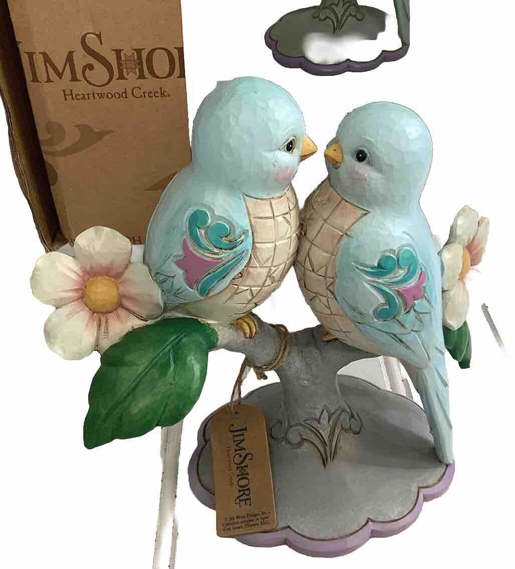 Jim Shore - Perfect Harmony - Lovebirds on Floral Branches 6010270 New Open Box