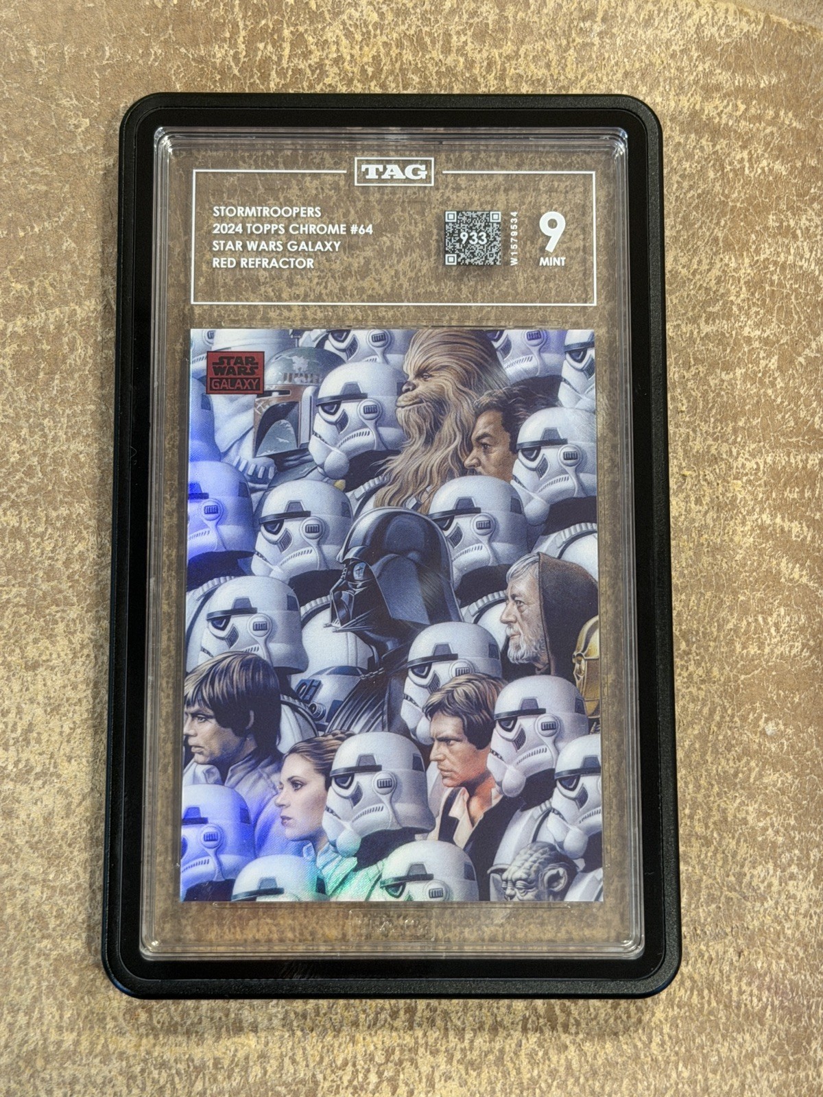 2024 TOPPS CHROME STAR WARS GALAXY RED /5 REFRACTOR #64 STORMTROOPERS TAG 9 2024 TOPPS CHROME STAR WARS GALAXY RED /5 REFRACTOR #64 STORMTROOPERS TAG 9