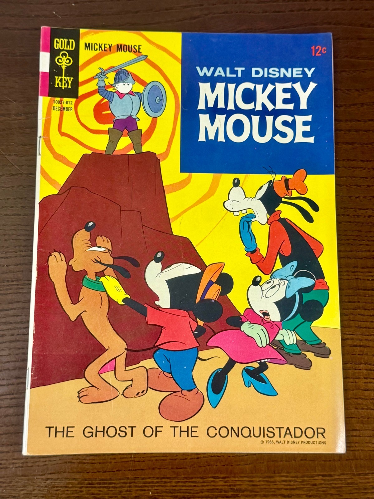 Walt Disney Mickey Mouse #110 Gold Key 1966 Ghost of the Conquistador 12c VF Walt Disney Mickey Mouse #110 Gold Key 1966 Ghost of the Conquistador 12c VF