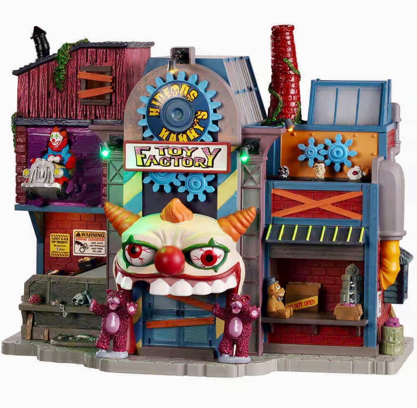 Lemax Spooky Town HIDEOUS HARRY’S TOY FACTORY #05603 Sights Sounds Animation NEW