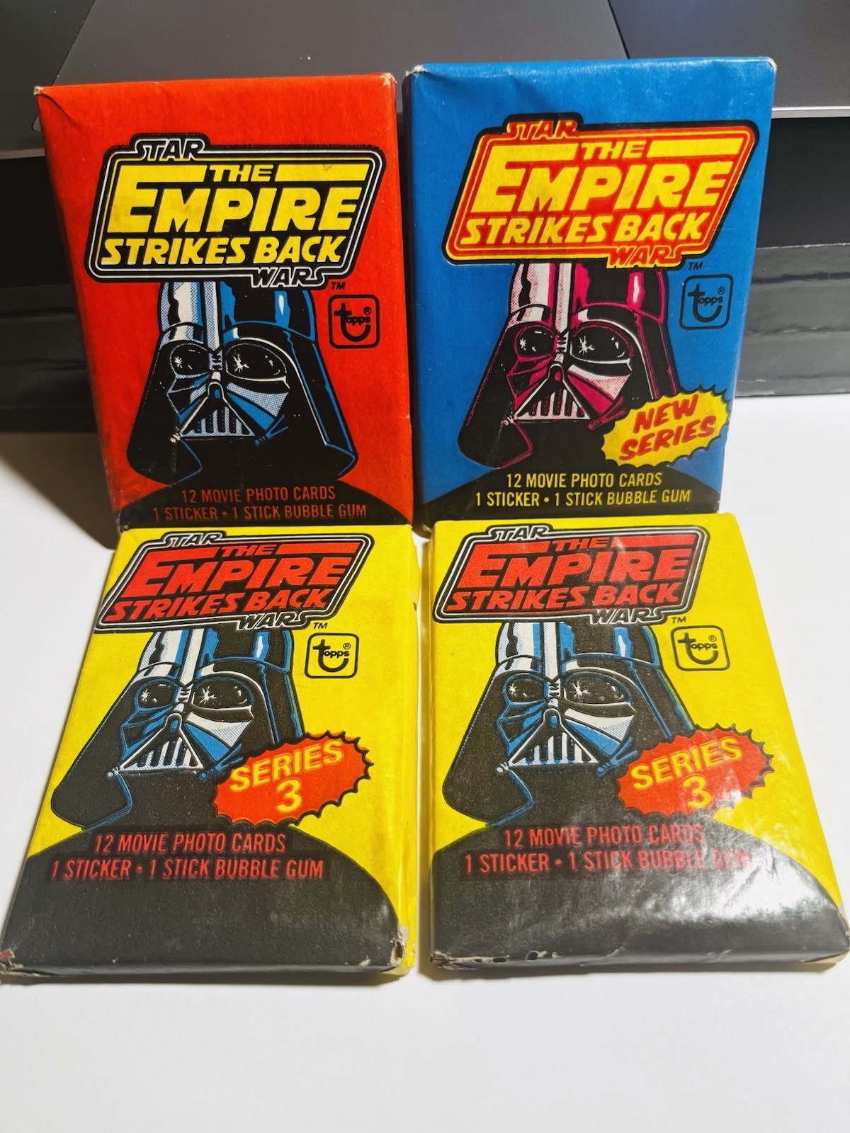 1980 Topps Star Wars Empire Strikes Back 4 Sealed Wax Pack LOT -Please Read DMG 1980 Topps Star Wars Empire Strikes Back 4 Sealed Wax Pack LOT -Please Read DMG