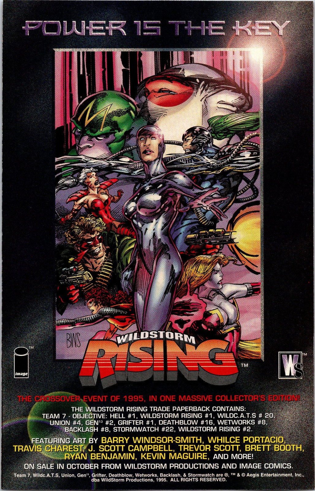 Print 1995 Image Comics Wildstorm Rising Ad Poster Barry Windsor-Smith Art Print 1995 Image Comics Wildstorm Rising Ad Poster Barry Windsor-Smith Art
