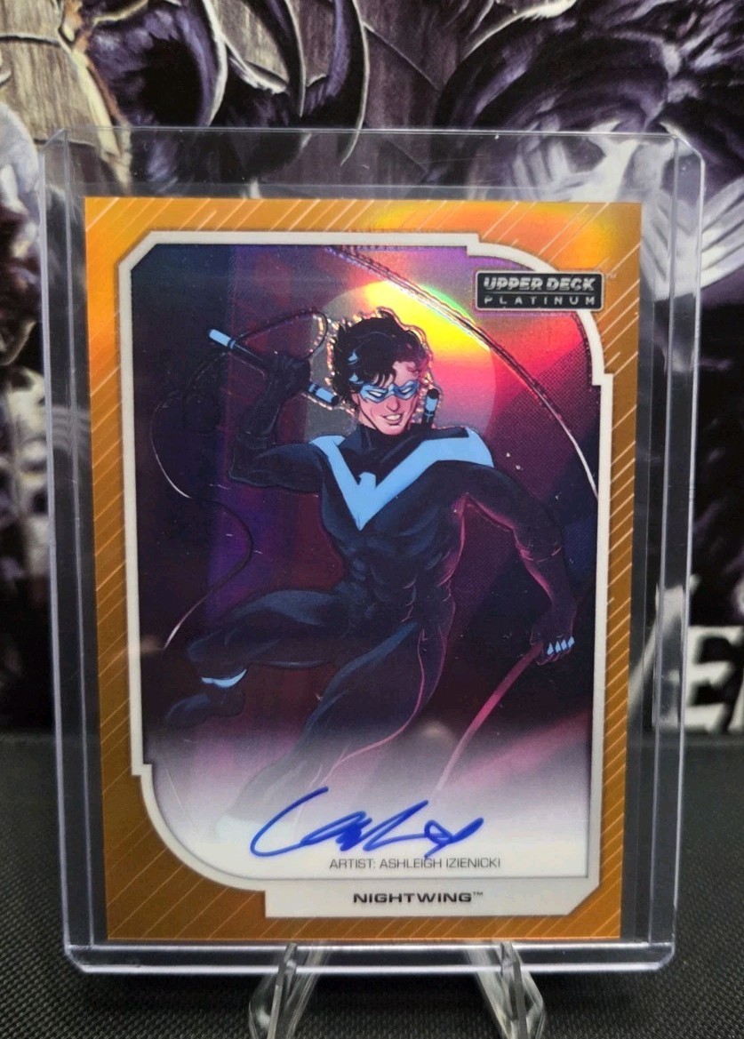 2026 Upper Deck Platinum DC Nightwing Orange Rainbow Artist Auto /35 #23 2026 Upper Deck Platinum DC Nightwing Orange Rainbow Artist Auto /35 #23