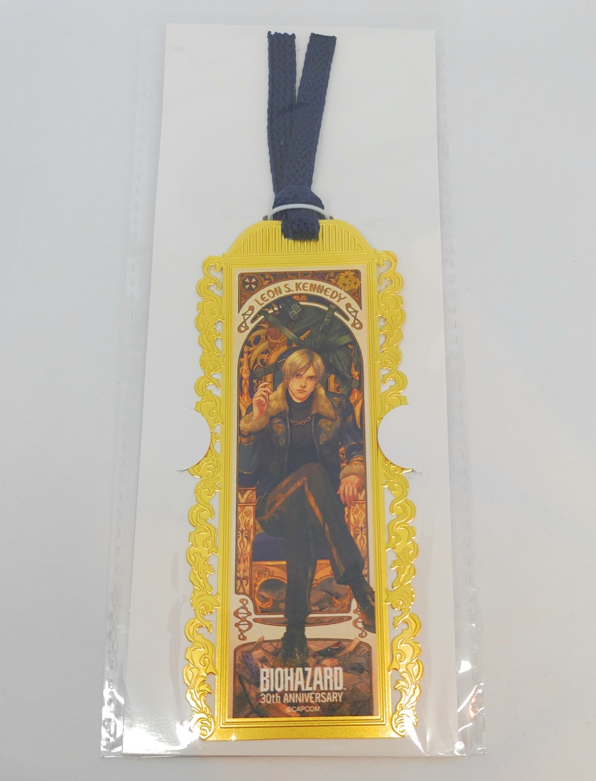 Biohazard Resident Evil Leon S.Kennedy Metal Bookmark 30th Anniversary Capcom Biohazard Resident Evil Leon S.Kennedy Metal Bookmark 30th Anniversary Capcom
