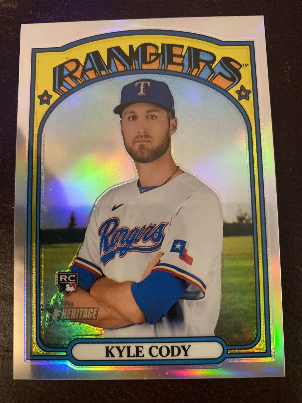 2021 Topps Heritage High Number Kyle Cody RC Rookie Chrome Refractor #208/572