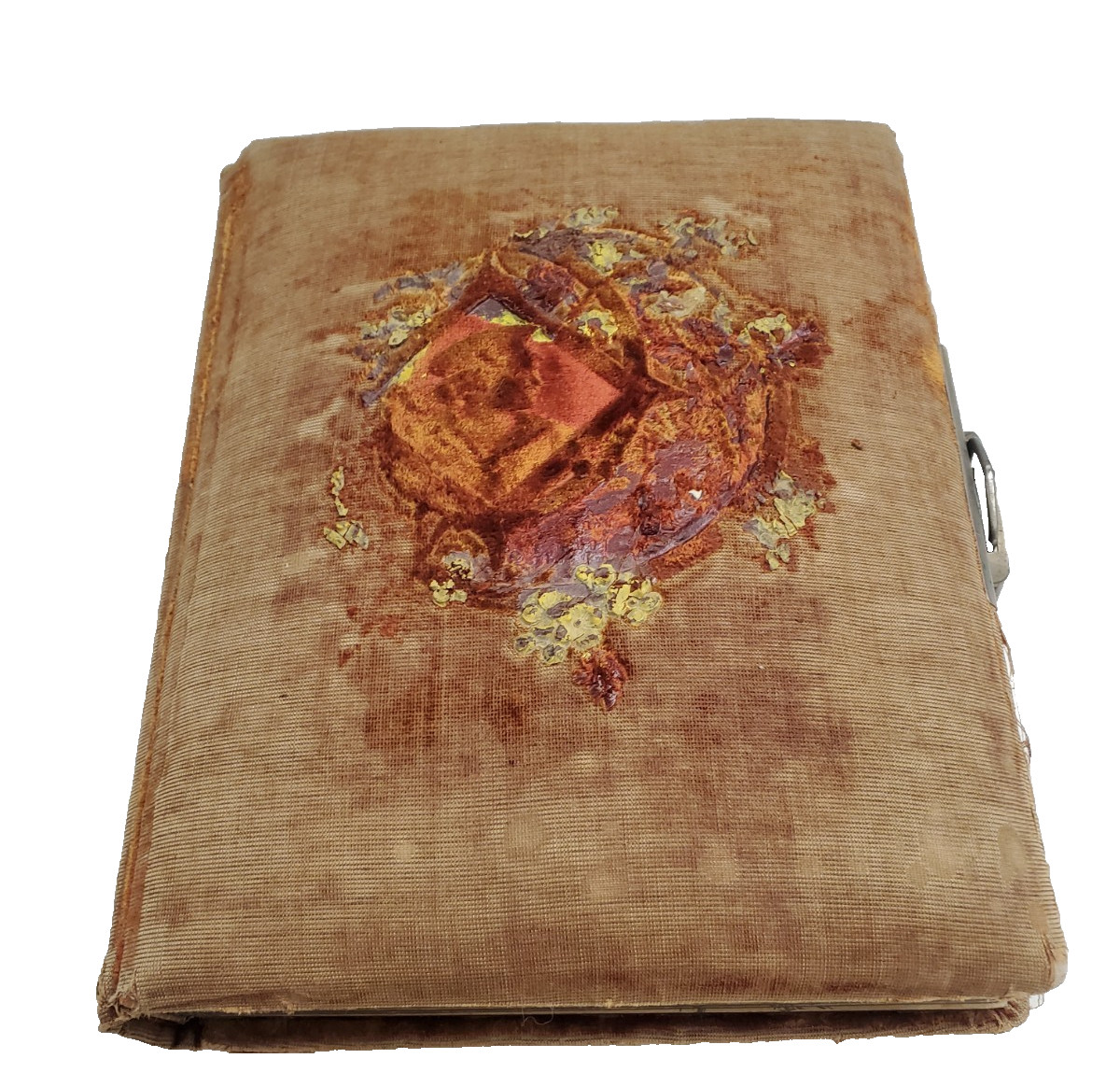 ANTIQUE VICTORIAN PHOTO ALBUM LATE 1800\'S 26 PHOTOS INTACT BINDING WORKING CLASP