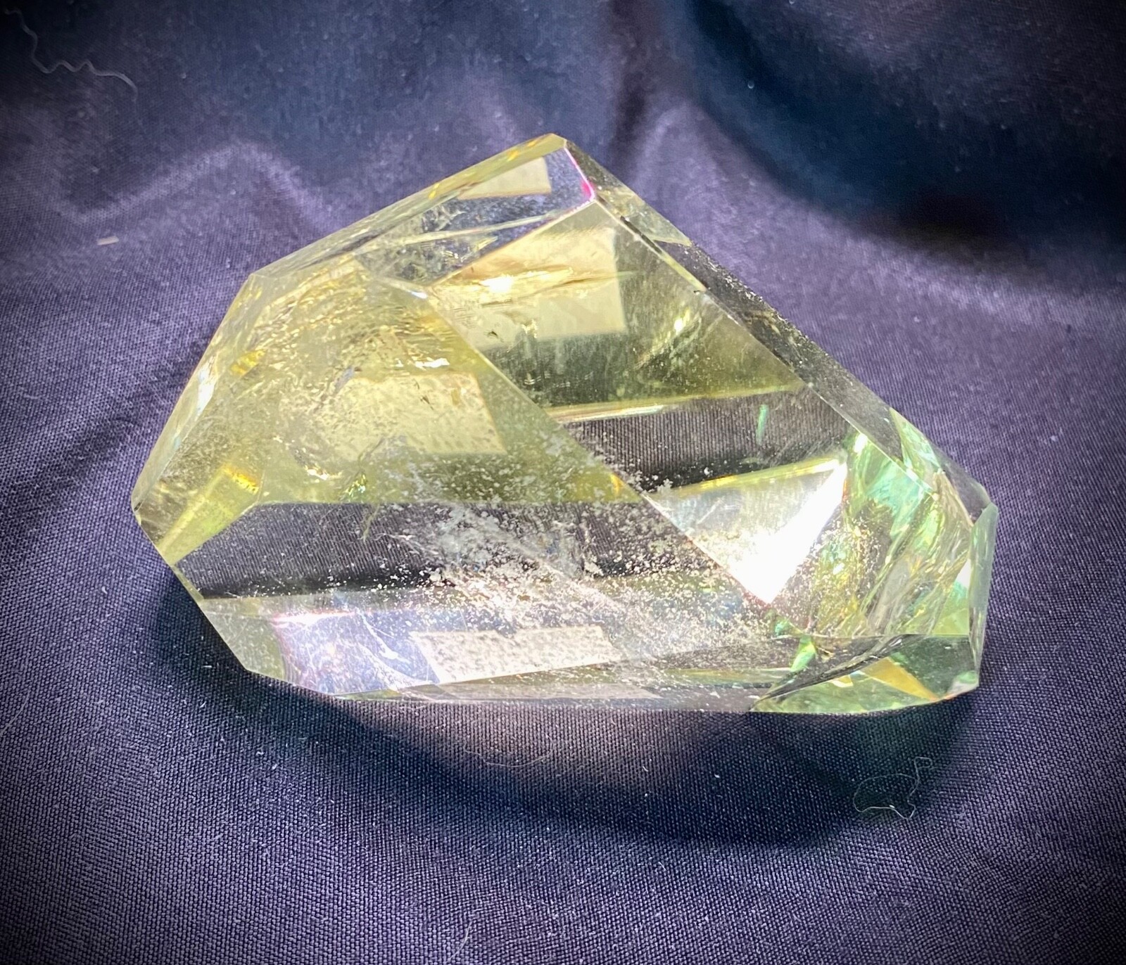 Large Clear Citrine Geometric Freeform 241 grams Large Clear Citrine Geometric Freeform 241 grams