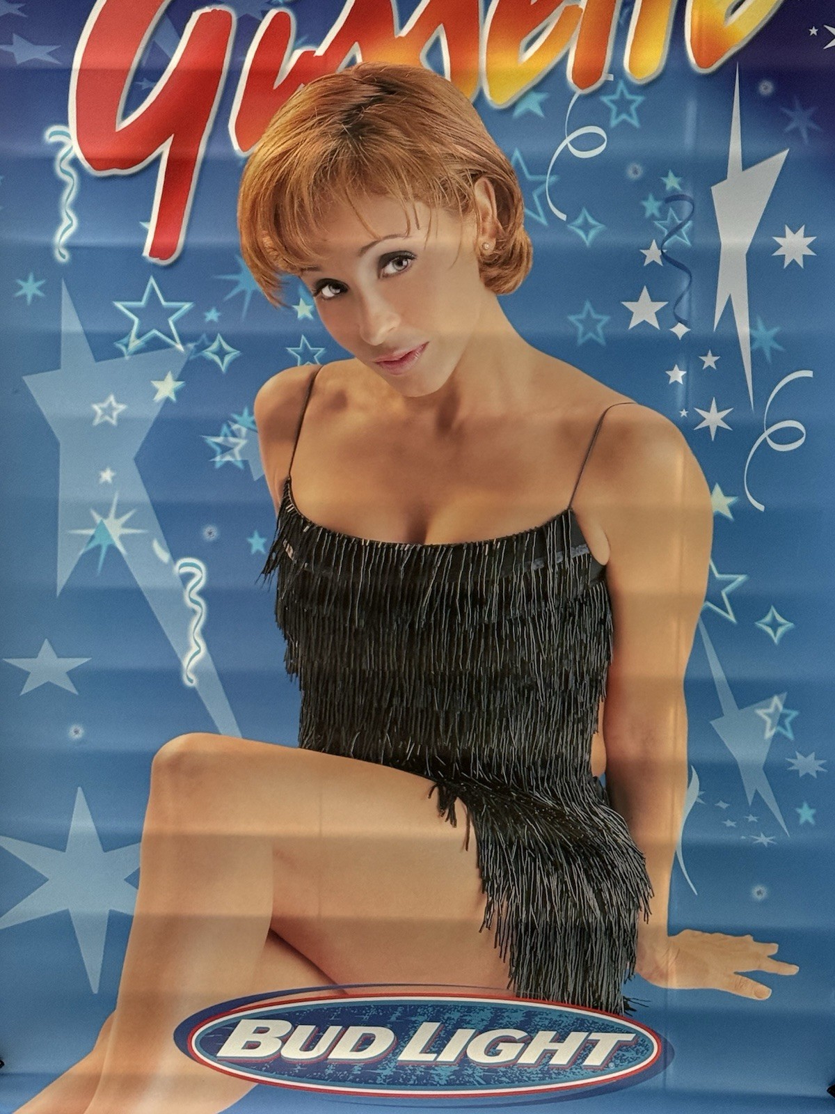 2000 BUD LIGHT GISSELLE Beer Promo Poster 27 X 19 Budweiser Short Hair 2000 BUD LIGHT GISSELLE Beer Promo Poster 27 X 19 Budweiser Short Hair