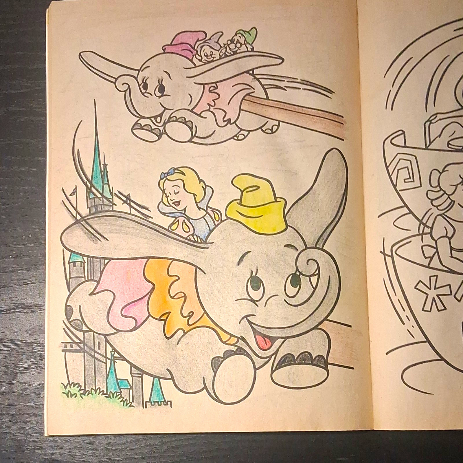 vintage Disney coloring book vintage Disney coloring book
