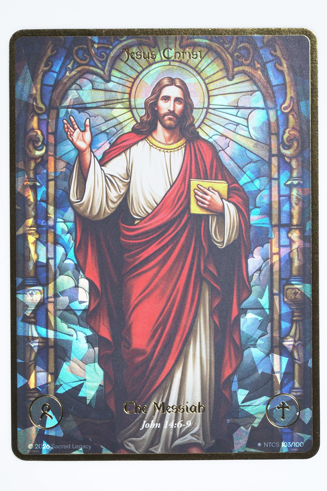 2026 Sacred Legacy The Messiah Jesus Christ #103/100 Secret Rare Stained Glass