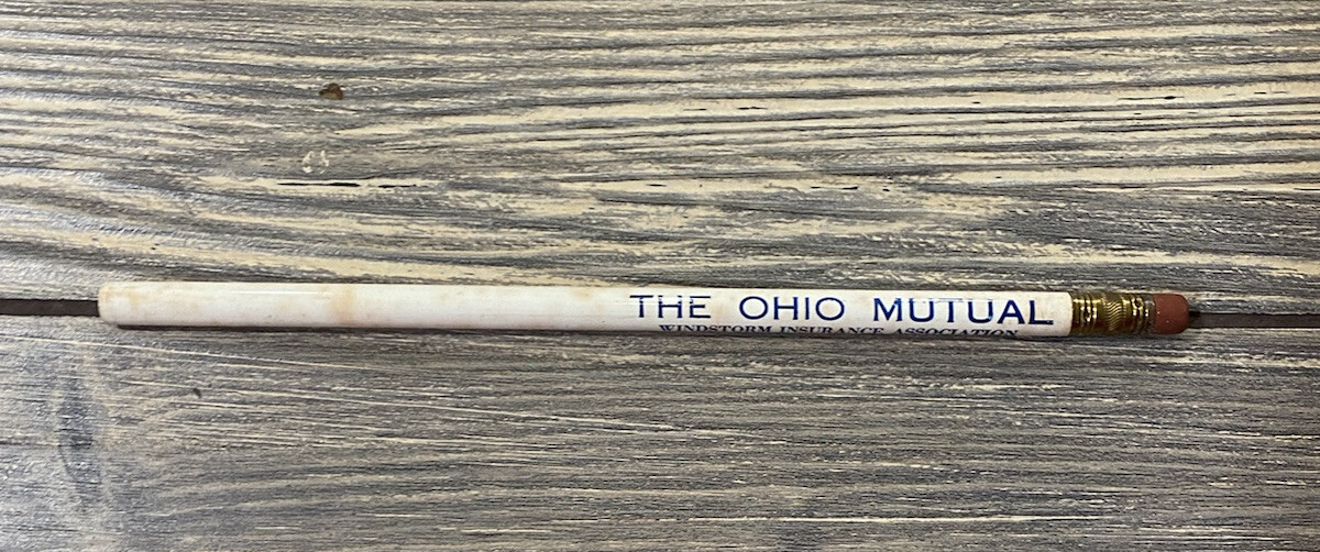 Vintage The Ohio Mutual Windstorm Insurance Association Unsharpened Pencil Vintage The Ohio Mutual Windstorm Insurance Association Unsharpened Pencil