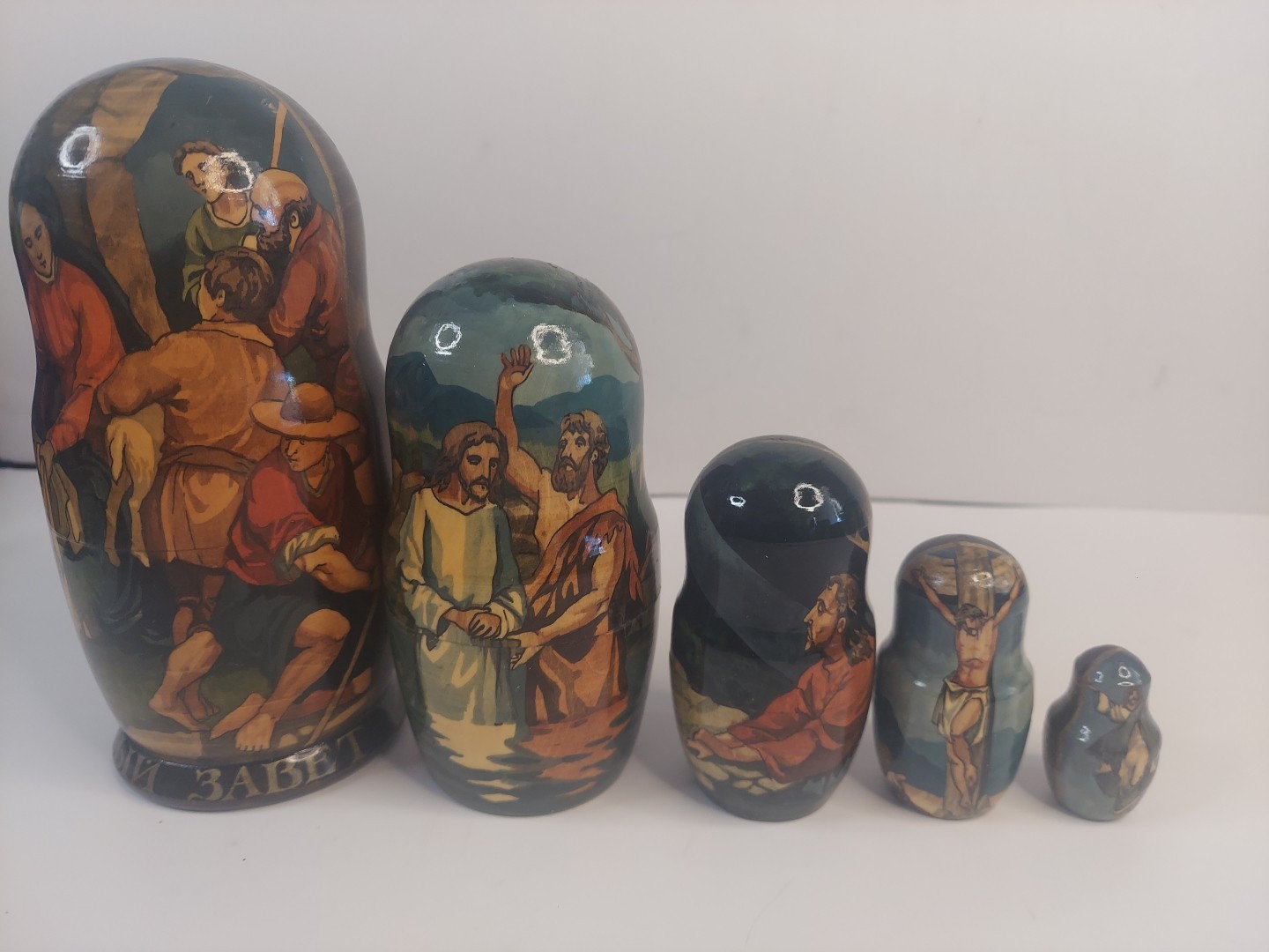 Matryoshka Nesting Dolls 5 Set Life of Jesus Christ Nativity Russian 7 Matryoshka Nesting Dolls 5 Set Life of Jesus Christ Nativity Russian 7