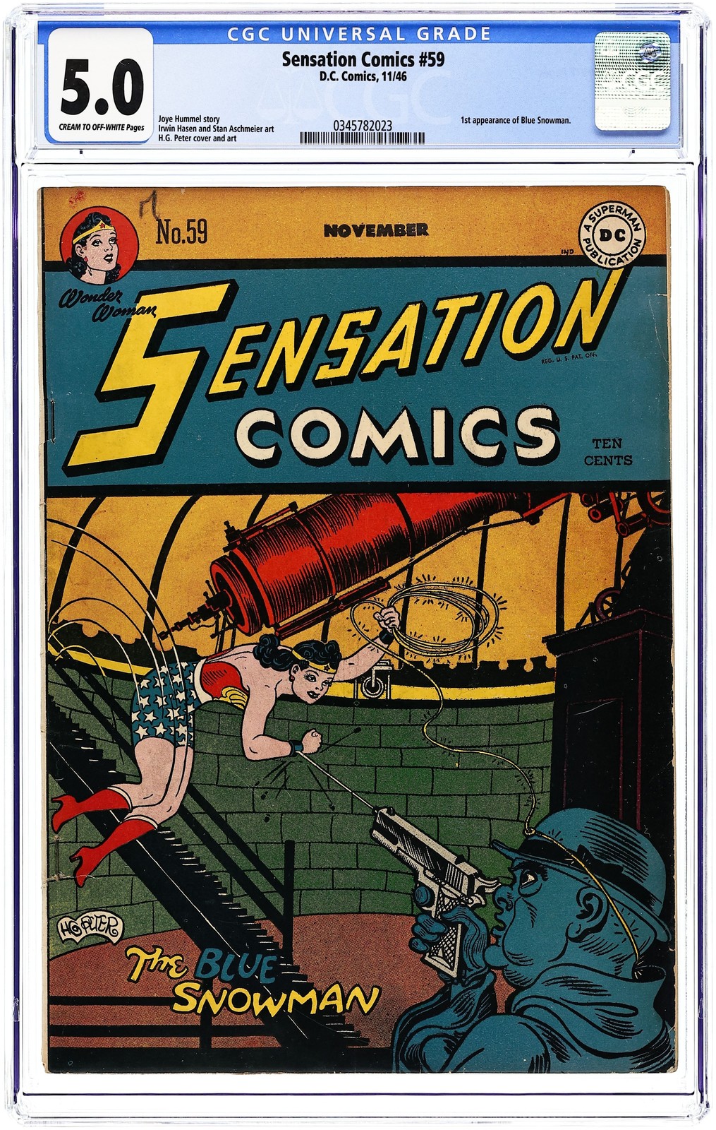 Sensation Comics #59 CGC 5.0 1946 0345782023