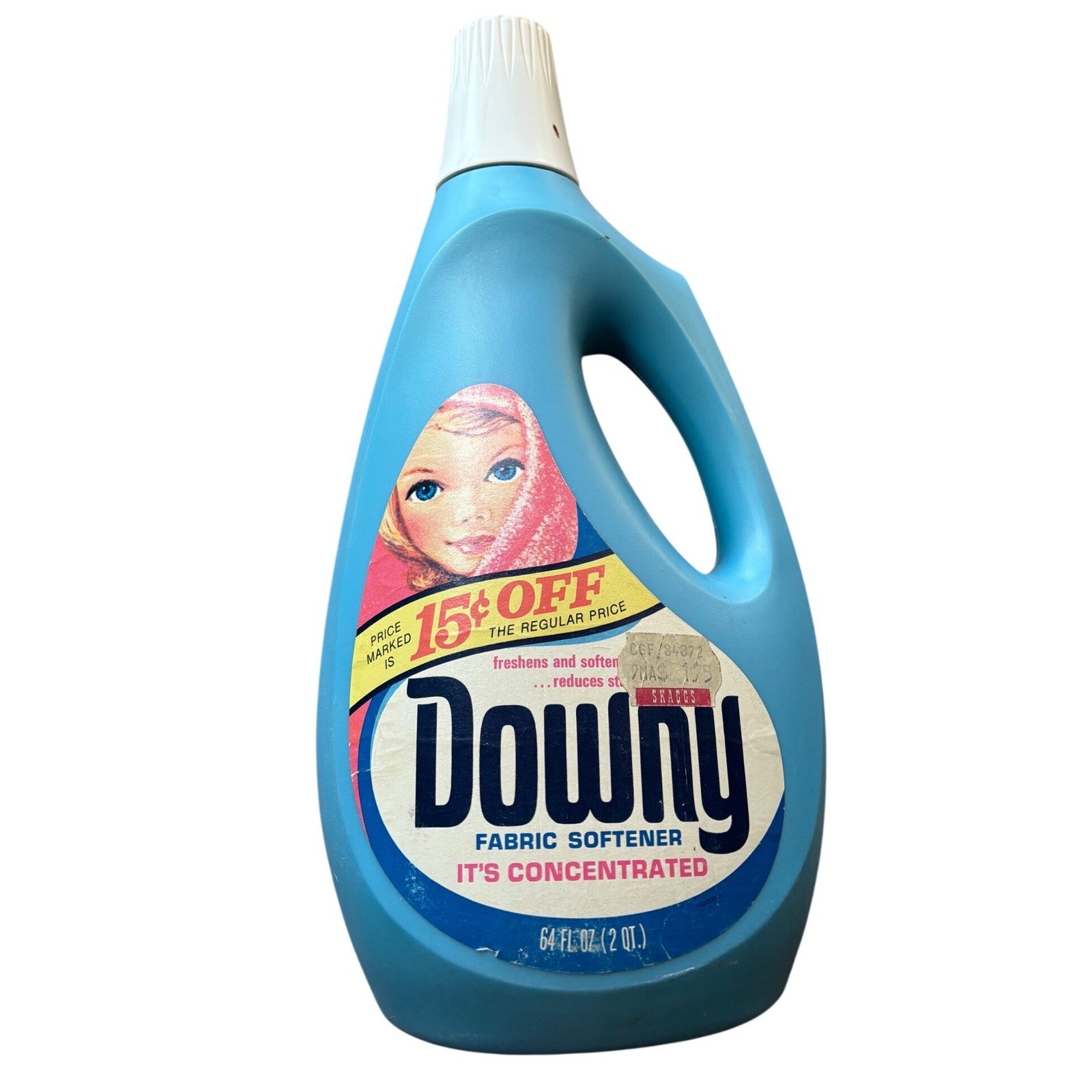 Vintage Downy Fabric Softener Open Bottle 64oz Prop Blue Plastic Downy Girl 11 Vintage Downy Fabric Softener Open Bottle 64oz Prop Blue Plastic Downy Girl 11