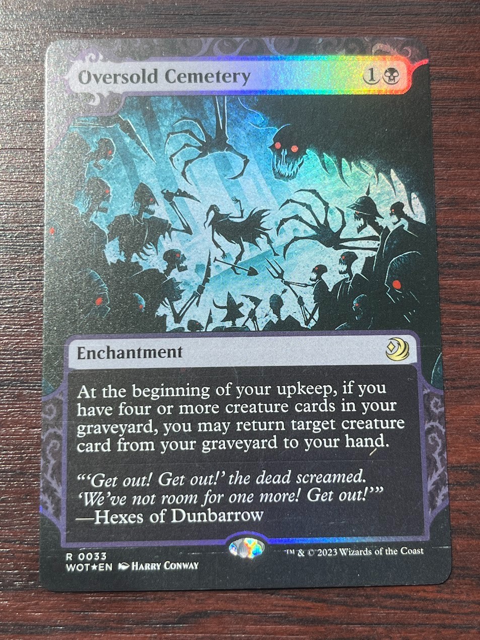 1x FOIL OVERSOLD CEMETERY - Eldraine - MTG - Magic the Gathering 1x FOIL OVERSOLD CEMETERY - Eldraine - MTG - Magic the Gathering
