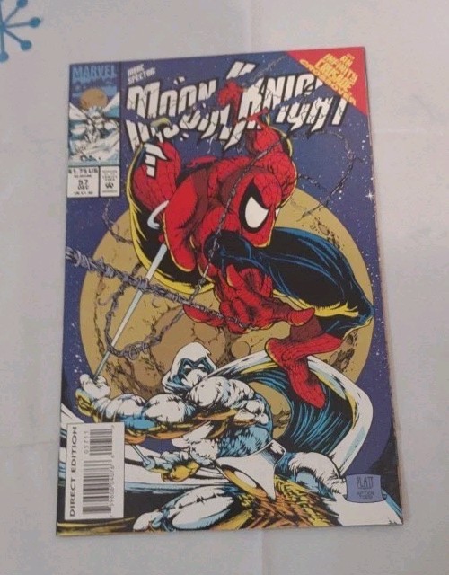 Rare Marc Spector Moon Knight #57 VF+ 1993 Platt Homage Spider-Man 300 Mcfarlane