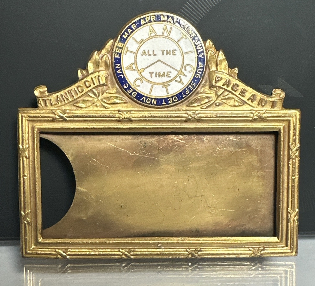 1920’s Atlantic City New Jersey All The Time Beauty Pageant Name Badge Pinback 1920’s Atlantic City New Jersey All The Time Beauty Pageant Name Badge Pinback