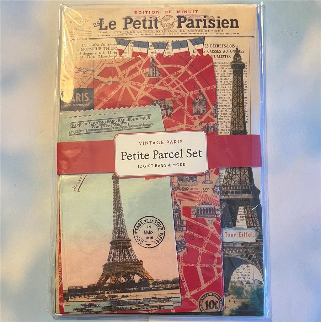 Cavallini & Co PARIS Petite Parcel Set Eiffel Tower New Sealed France Retro 2013 Cavallini & Co PARIS Petite Parcel Set Eiffel Tower New Sealed France Retro 2013