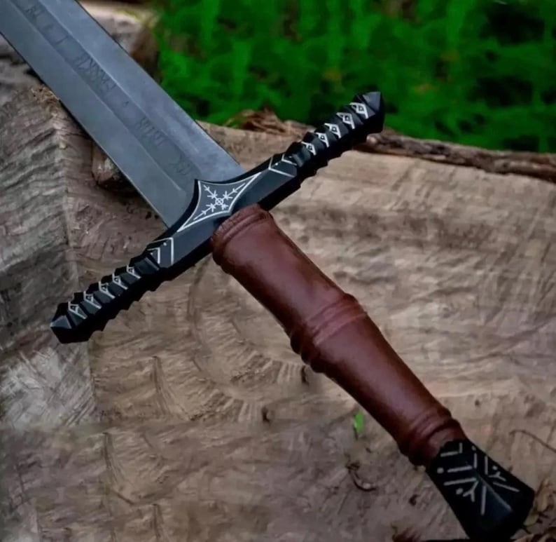 Handmade Fantasy Medieval Sword Replica with Scabbard – Viking Inspired Cosplay 