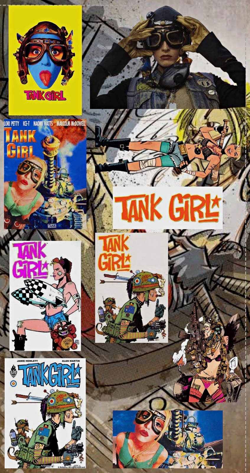 Tank Girl Sticker Sheet Tank Girl Sticker Sheet