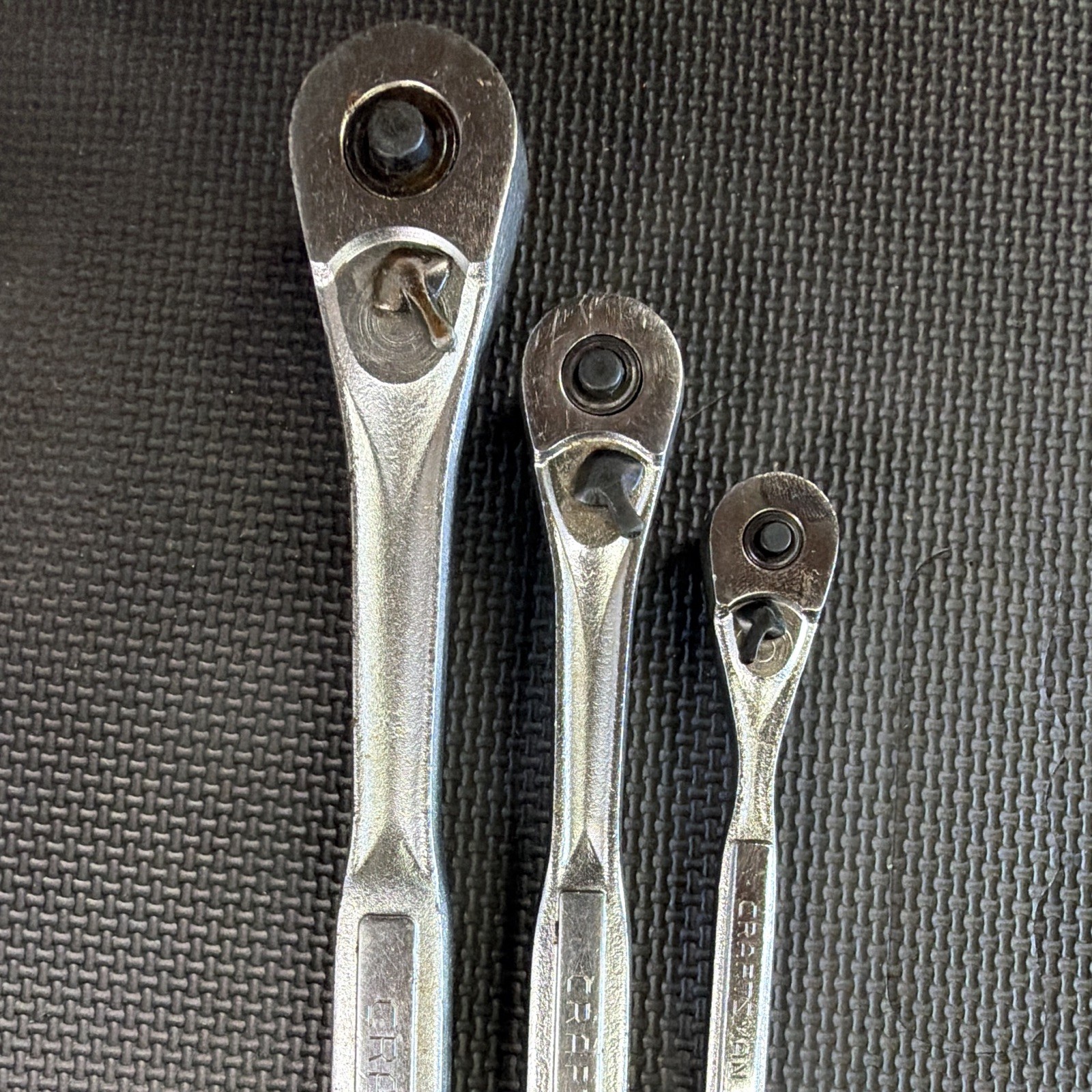 Craftsman 1/2 3/8 1/4 Ratchet Set - USA Vintage - Good Condition