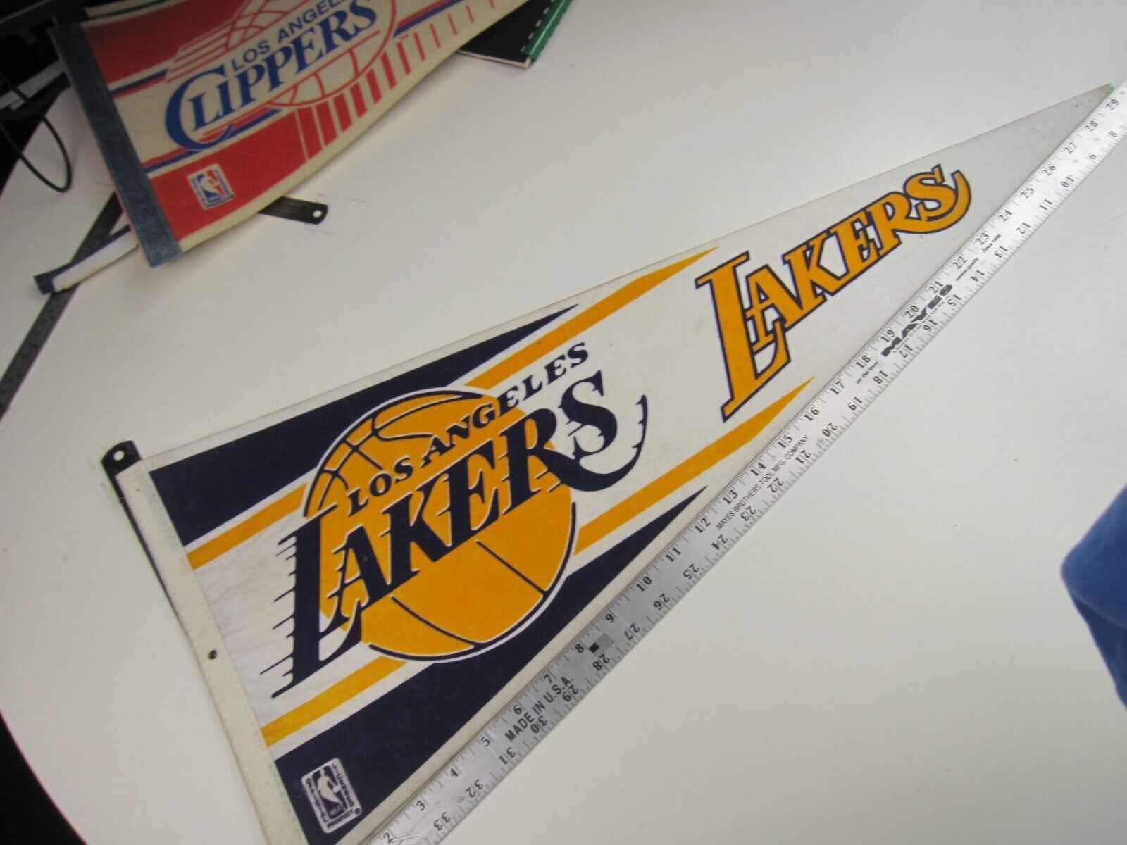 Vintage Licenced NBA Los Angeles Lakers Pennant  BIS