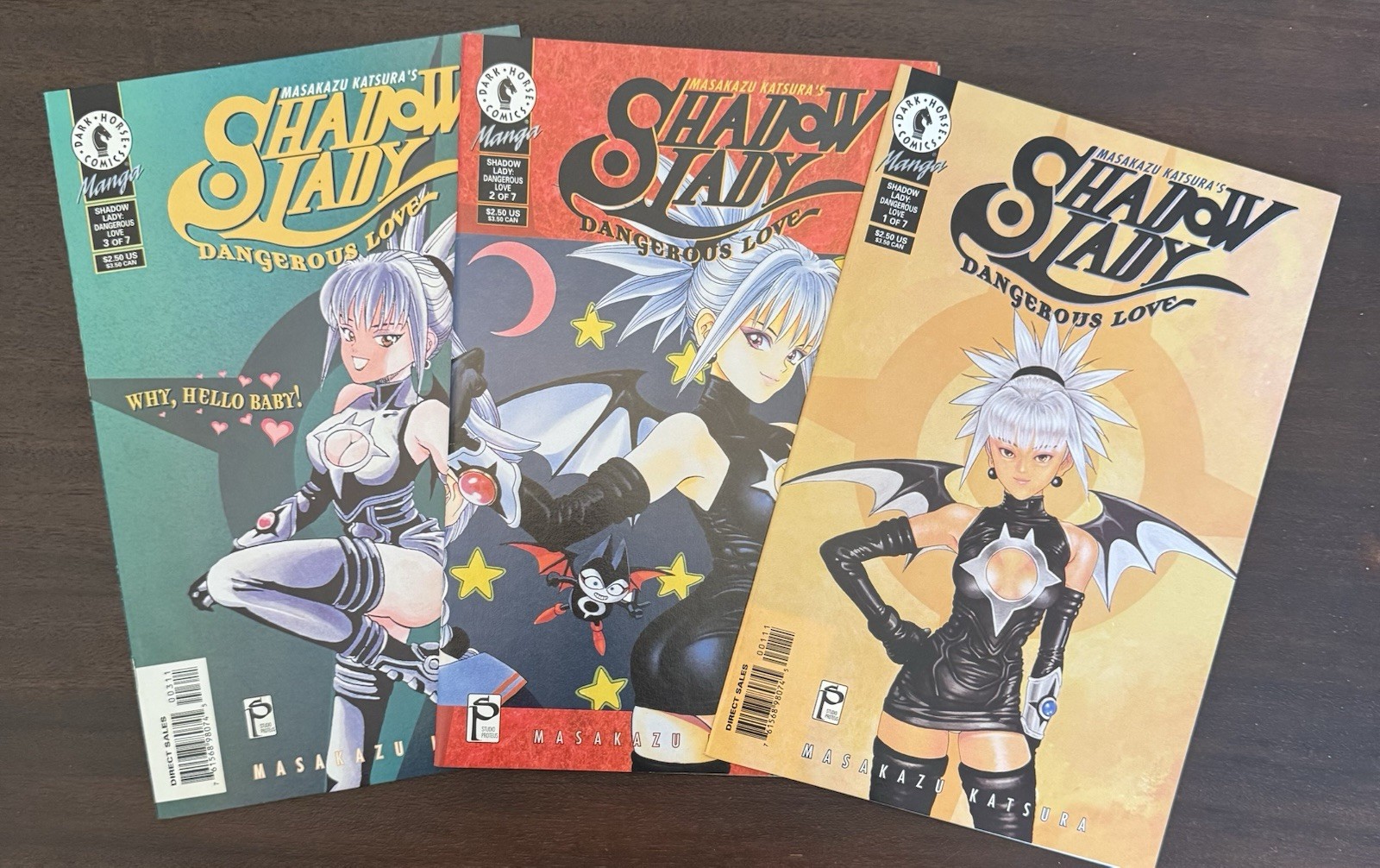 Dark Horse Manga SHADOW LADY Dangerous Love #1, 2, 3 Masakazu Katsura - VF/NM