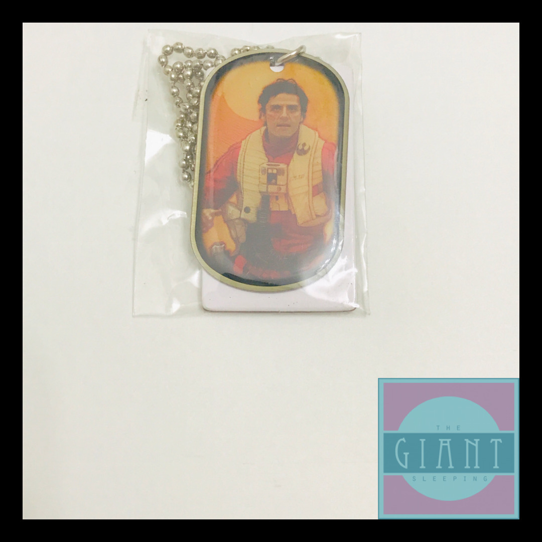 2015 Topps Star Wars The Force Awakens Dog Tag #16 Poe Dameron Sequel Trilogy