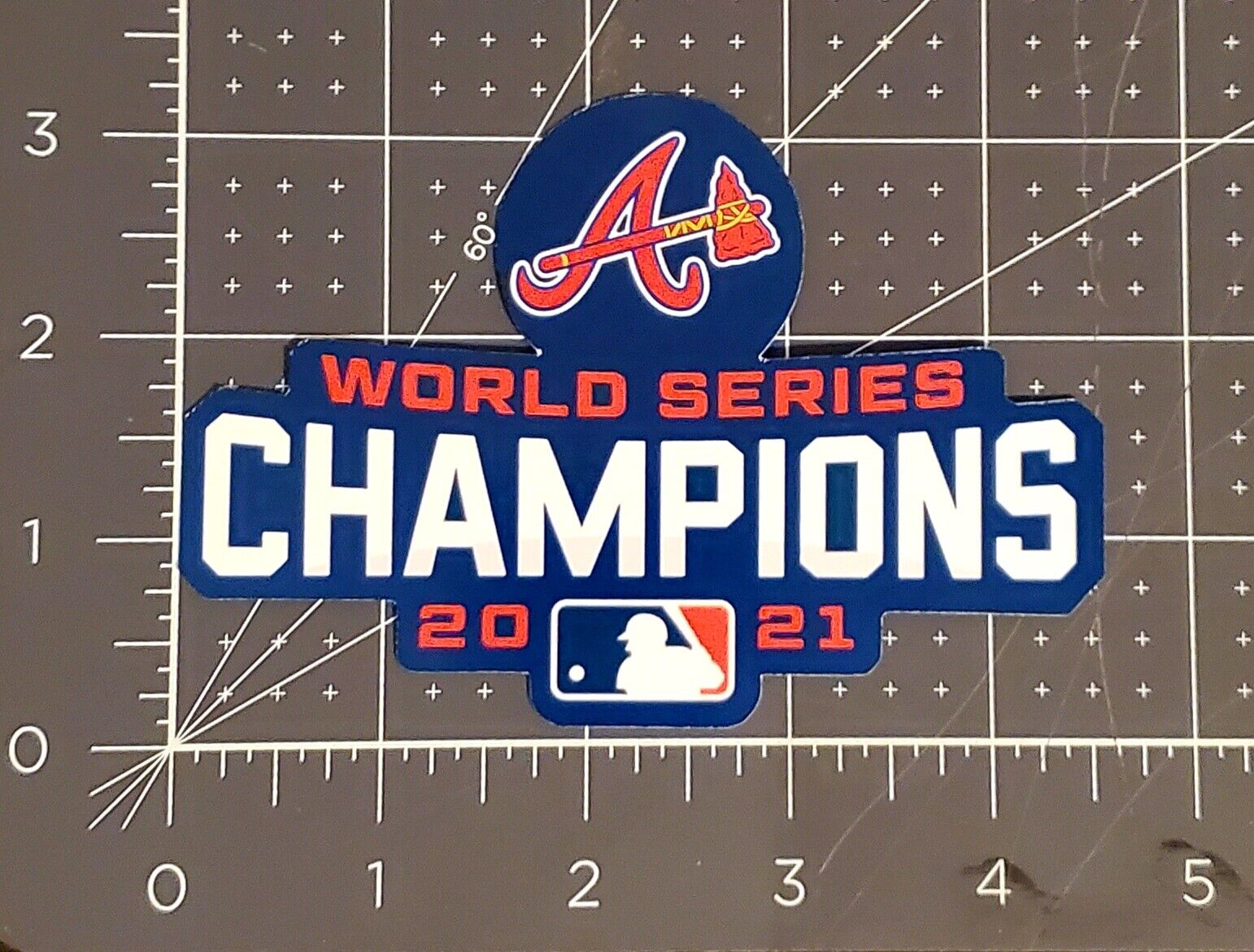 2021 Atlanta Braves World Series Champions Vinyl Sticker 4.5
