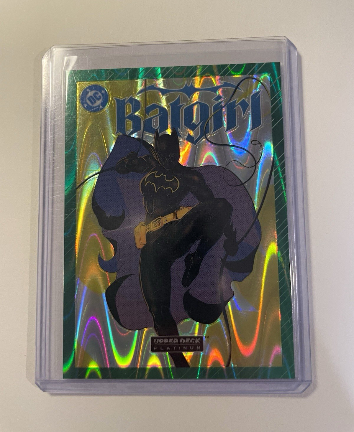 DC Upper Deck Platinum Batgirl Cassandra Cain Cover Variant Green Wave Auto /50 DC Upper Deck Platinum Batgirl Cassandra Cain Cover Variant Green Wave Auto /50