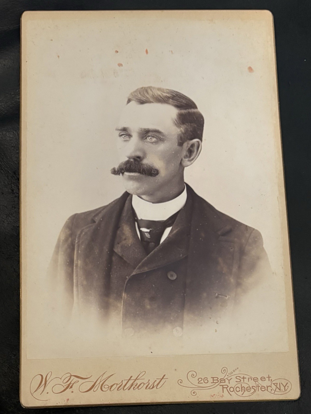 1886 Rochester Maroons MLB Walter Hackett NY Cabinet Card Baseball HOF Cousin