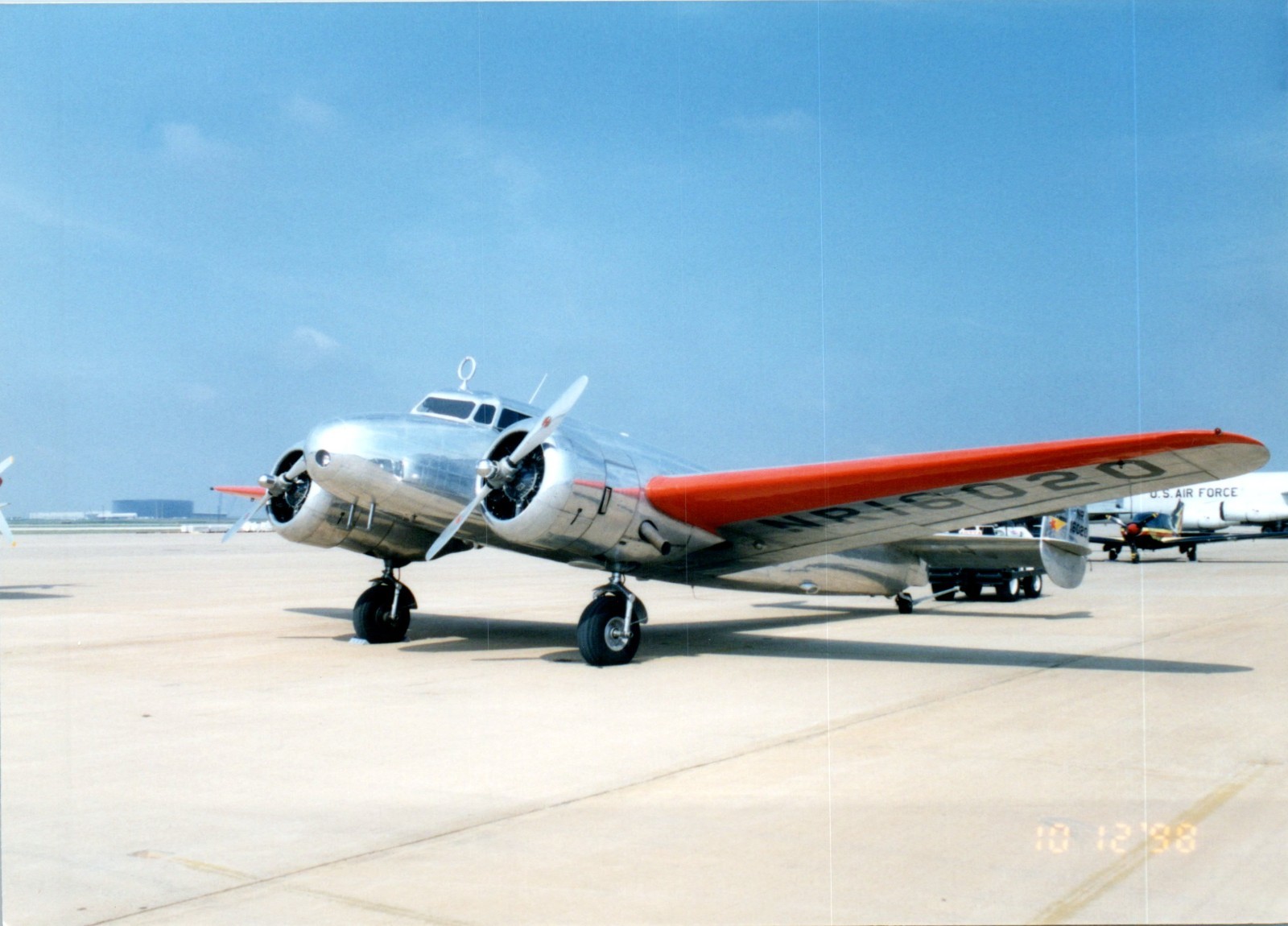 1990s Lockheed “12” Electrica Airplane Vintage Photo 1990s Lockheed “12” Electrica Airplane Vintage Photo