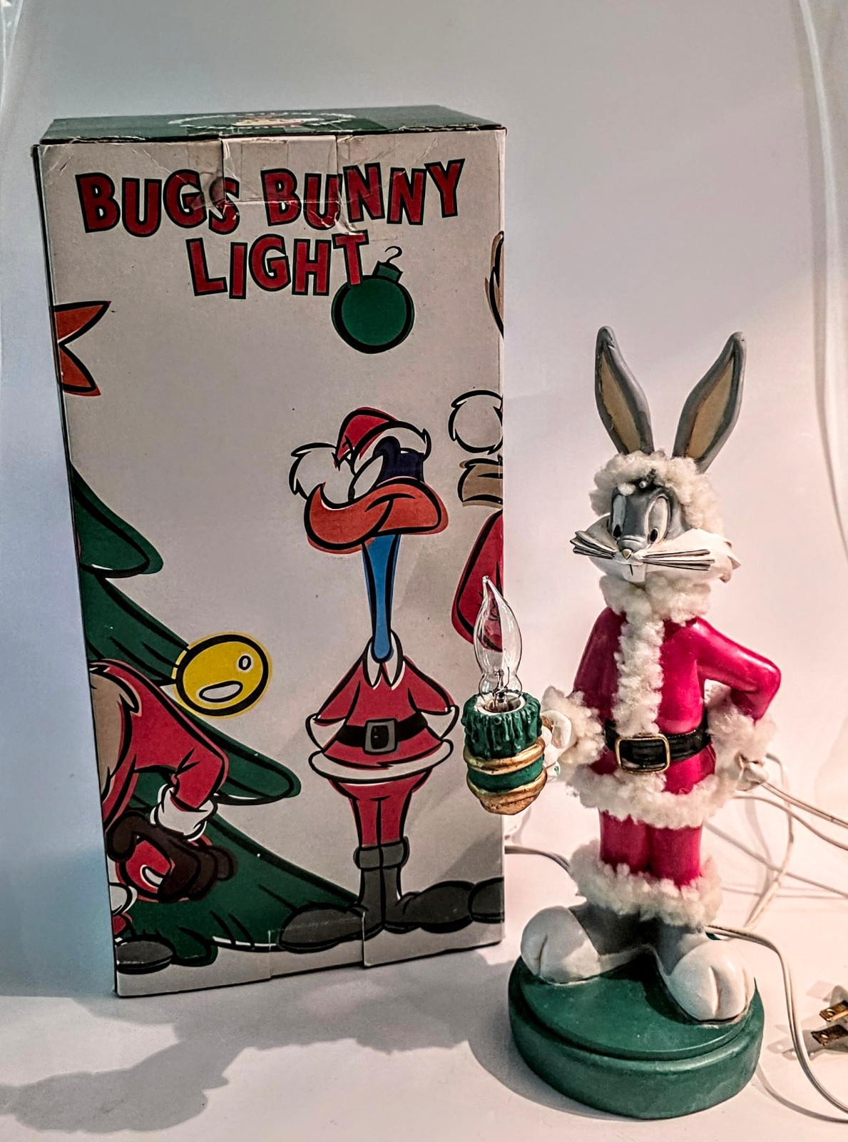 1995 Warner Bros Bugs Bunny Christmas Light WORKS Original Box 1995 Warner Bros Bugs Bunny Christmas Light WORKS Original Box